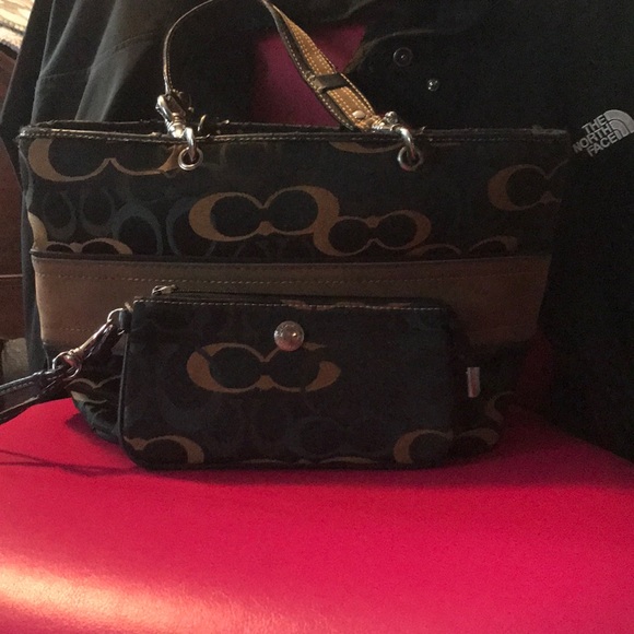 Coach Handbags - Authentic Coach Purse and Wristlet